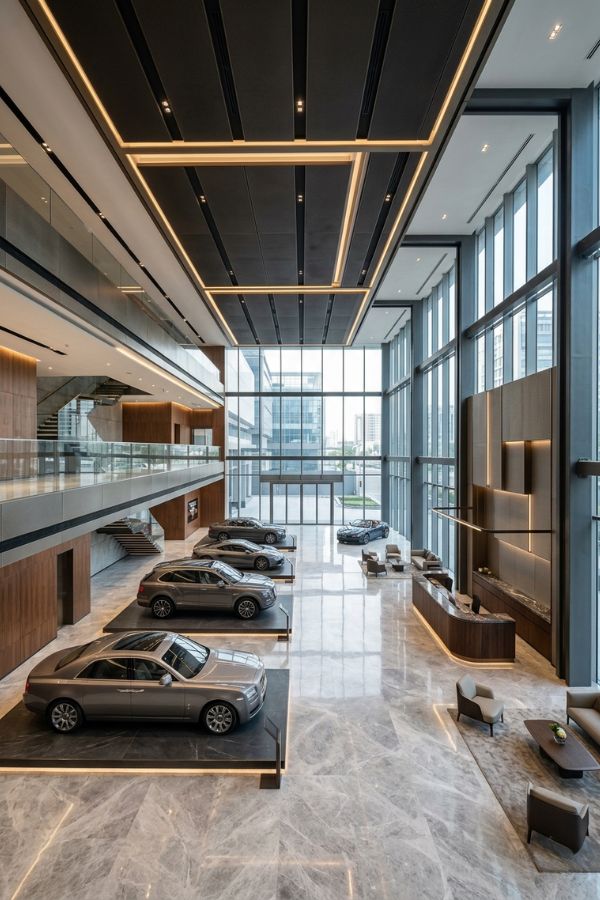 Automobile Showroom Construction